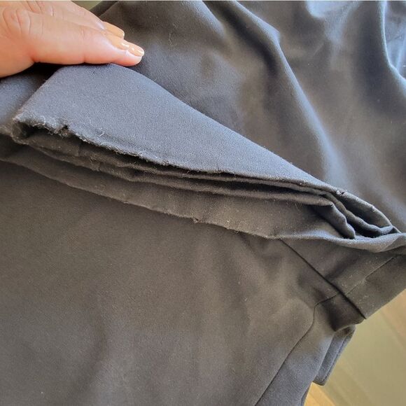 Max Studio Black Suit Pants | Wide Leg Dress Pants Solid Black Trouser | Size 6 - Picture 7 of 8